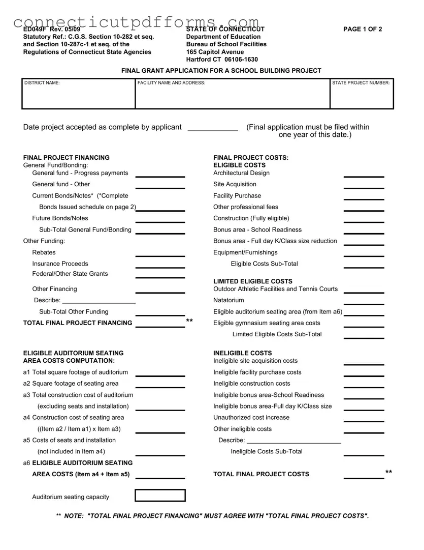 Free Ed049F PDF Template