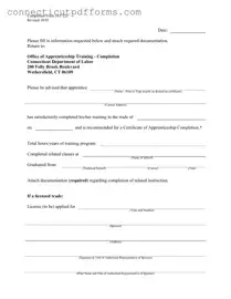 Free Apprenticeship PDF Template