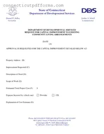 Free Connecticut Capital Improvement PDF Template