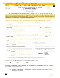 Free Connecticut Ed 192 PDF Template