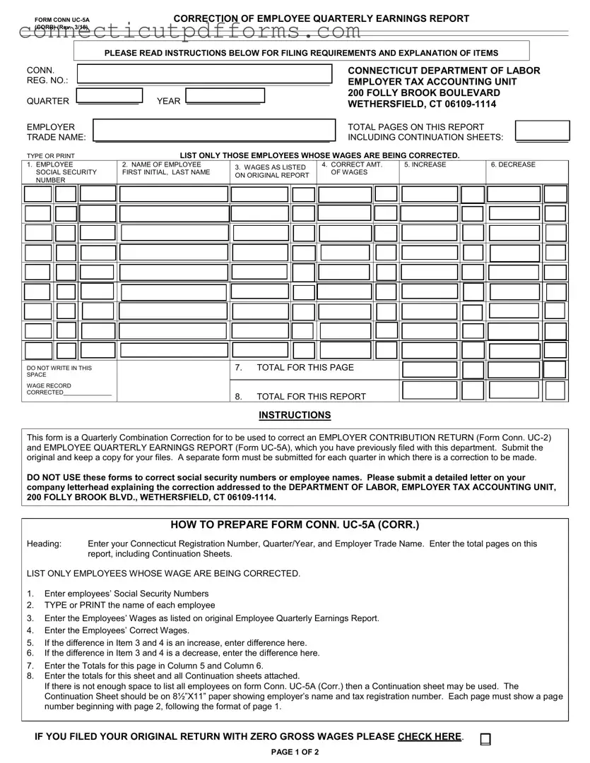 Free Uc 2 Connecticut PDF Template